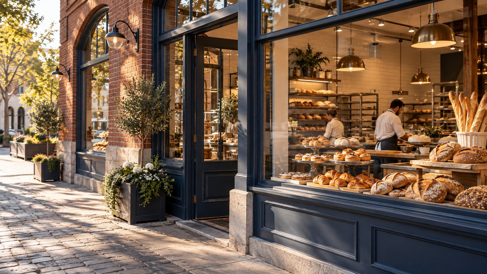 Established bakery in brick commercial premises